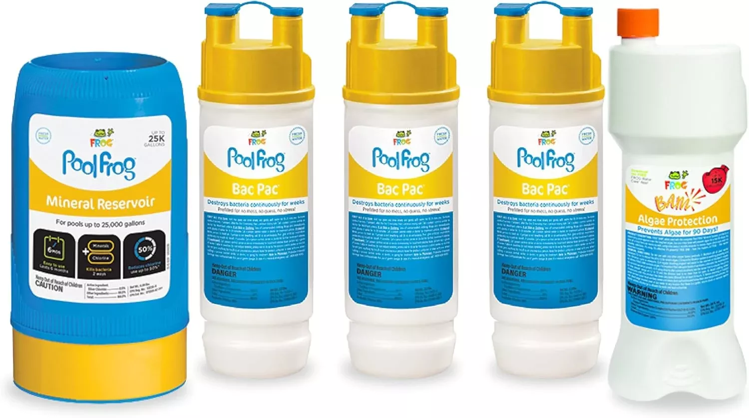 Pool FROG 6100 Mineral plus 3 Bac Pac Cartridges and FROG Bam