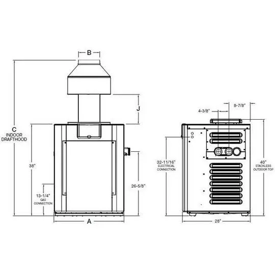 Raypak – Digital Propane Gas 266,000 BTU Pool Heater