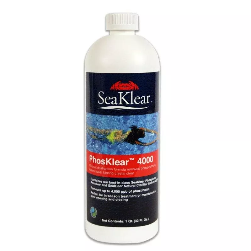 Seaklear – PhosKlear 4000 Dual-Action Algaecide Prevention Formula, 1 Qt