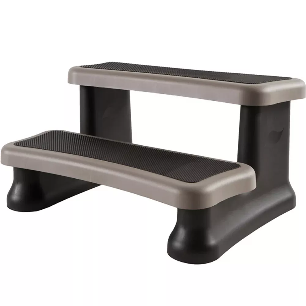SmartStep Deluxe Spa Step (Coastal Grey) – Wide, Non‑Slip, Durable
