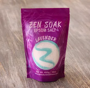 Zen Soak Lavender Aromatherapy Epsom Salt 450G ZEN-LAVENDER